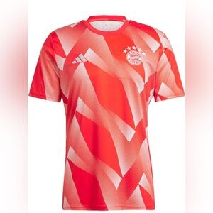 adidas Men's Soccer Bayern Munich Pre-Match Jersey - Iconic Design, Small, Red